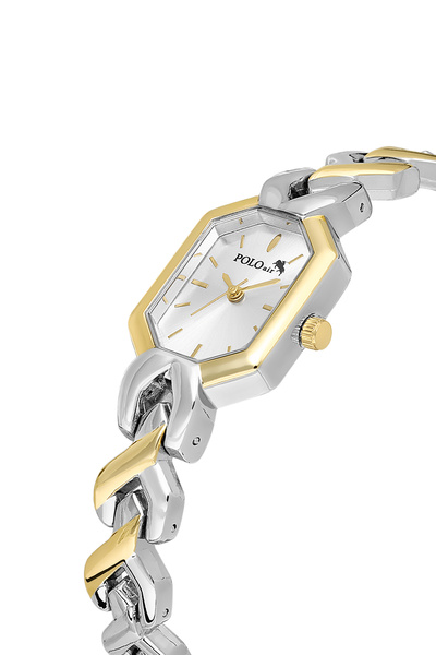 Polo Air Vintage Women's Wristwatch Gold Silver Color Pl-1564B3X