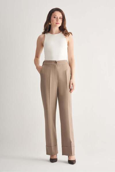 UTOPIAN Duble Paça Çizgili Pantolon