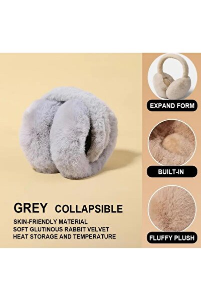 zyc Foldable Soft Plush Headphones