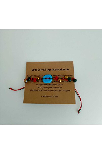 shop New Year's Syriac Stone Evil Eye Bracelet with Story Card, Adjustable, Unisex