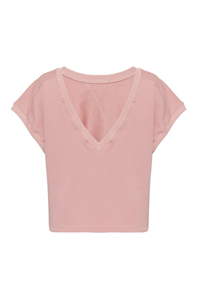 BASIC&CO Carmen Çift Taraflı Giyilebilir Oversize Basic T-Shirt (V Yaka ve Bisiklet Yaka)