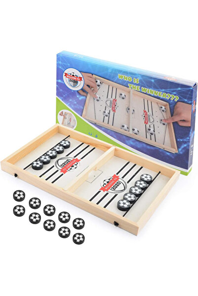 OEM Joc interactiv pentru 2 persoane, hochei de masă pe placă de lemn