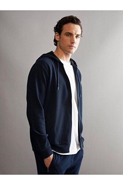 LC Waikiki Sparkling Selections from Shining Store |   Hooded Long Sleeve Men's Zippered Sweatshirt