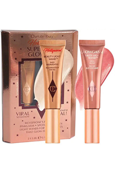 charlotte tilbury Set cadou iluminator Superstar Glow Kit Pinkgasm&Spotlight 2x5ml
