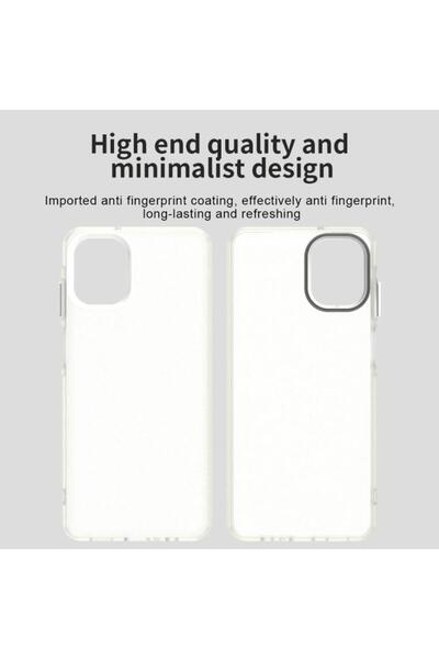 Deppo Trend Samsung Galaxy A07 Compatible Case Non-Yellowing Stain-Resistant Frosted Matte Colorful Soft Transparent Silicone Cover