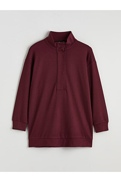 LC Waikiki Sparkling Selections from Shining Store |   Turtleneck Oversize Women's Sweatshirt Tunic