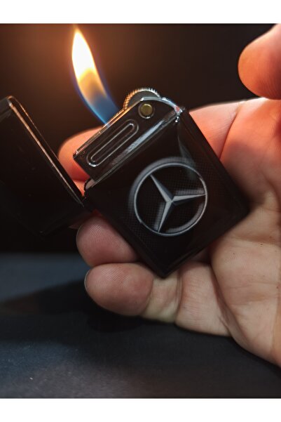 enyatakı Mercedes temalı gazlı taşli kaliteli metal tarz çakmak