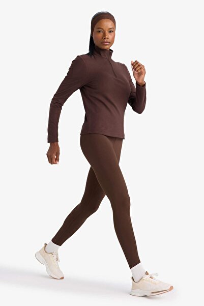 DeFacto Defactofit Shaping / Sculpting High Waist Soft Fuzzy Inside Waist Hugging Basic Plain Sports Leggings (25 Au)