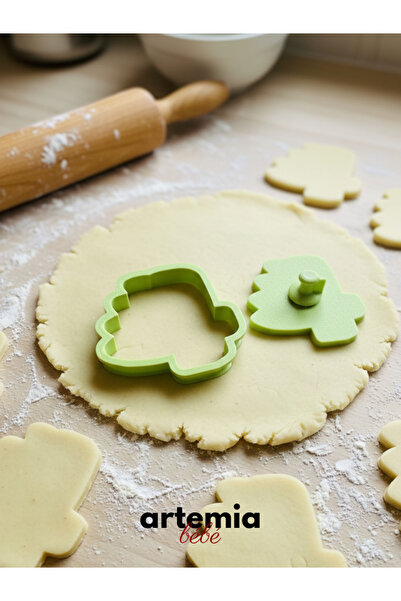 Artemia Home Cookie Mold 4 | Dinosaur Themed 4 Number Shaped Cutter