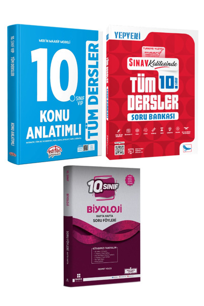 Editör Yayınevi MEB Maarif Modeli 10. Sınıf Tüm Dersler Konu Anlatımlı+Sınav ...