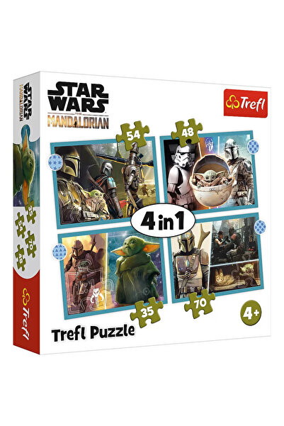 Trefl Trefl 4 в 1 Пъзел Star Wars: Мандалорецът, 35/48/54/70 части