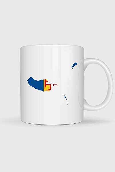 Bahriyeli Collection جزيرة ماديرا، علم ماديرا، البرتغال، مطبوع كأس