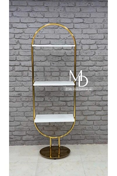 MD Vİtrin Dekorasyon GOLD KAPLAMA DAYANIKLI AKSESUAR STANDI