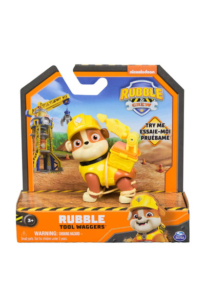 PAW PATROL Figurine - Rubble and Crew, Rubble, 5 cm