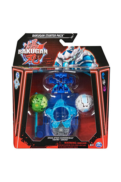BAKUGAN Стартов комплект Bakugan - Hammerhead, Ventri, Smoke