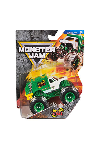 Monster Jam ON THE JOB CRUSH CYCLE METAL MACHINE 1 TO 64 SCALE