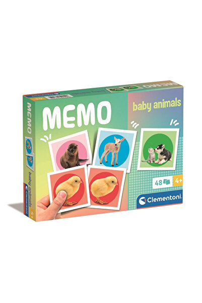 Animals Παιχνίδι μνήμης με μωρά ζώα 48 τεμάχια Clementoni
