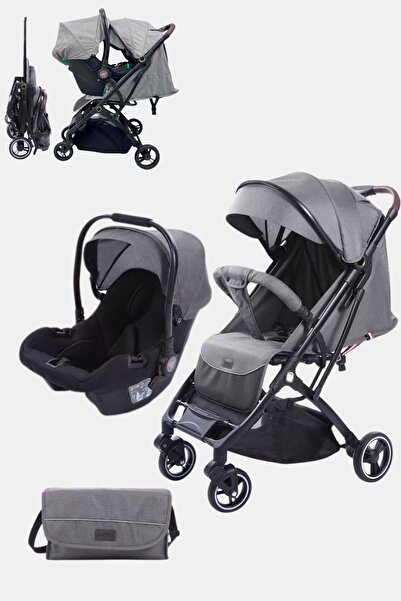 burbay The 3-in-1 stroller is lightweight, folds with one hand, and is suitable for airplanes.
