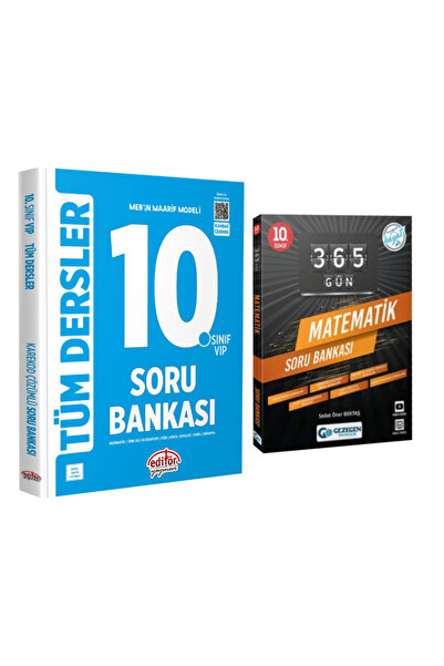 Editör Yayınevi MEB Maarif Modeli 10. Sınıf Tüm Dersler Soru Bankası+Matemati...