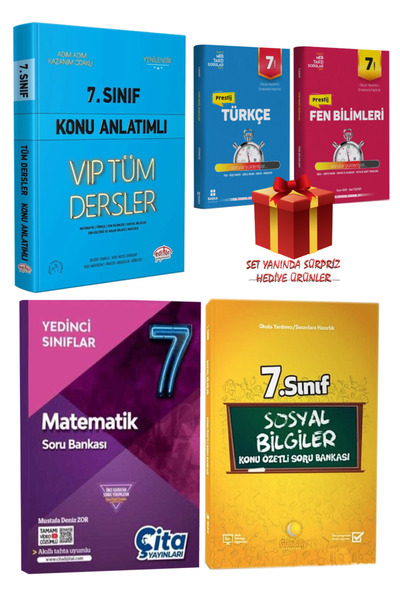 Editör Yayınevi 7. Sınıf Tüm Dersler Konu Anlatımlı+Türkçe+Matematik+Sosyal B...
