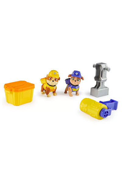 PATRULA CATELUSILOR Paw Patrol Team Rubble Set - 2 Figures (Rubble and Mix)