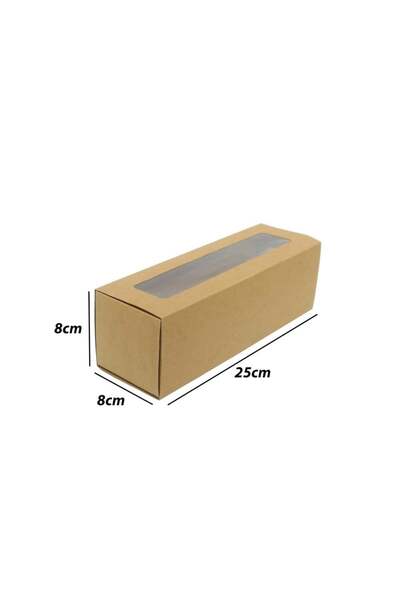 Generic Rectangular paper cookie and candy boxes with zipper