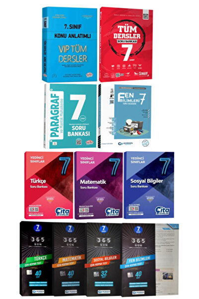 Editör Yayınevi 7. Sınıf Tüm Dersler Konu Anlatımlı+Sınav SB+Paragraf+Türkçe+...
