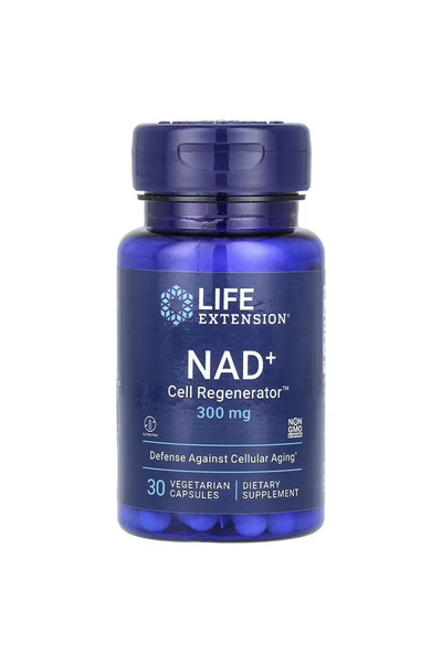 Life Extension NAD+ Niagen Cell Regenerator Brain & Cognitive 300 mg 30 Veget...