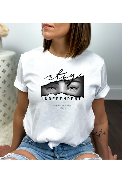 DD Secret Women's oversized 100% cotton Fashion T-shirt with Printed