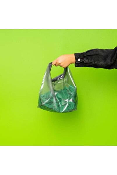 IKEA KNALLA Bag, black/white, 40 x 25 x 47 cm/47 l