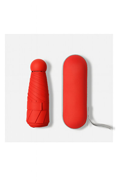 Genel Markalar UV Korumalı Portatif Katlanabilir Şemsiye – Su Geçirmez Özel Kılıflı Kompakt Tasarım