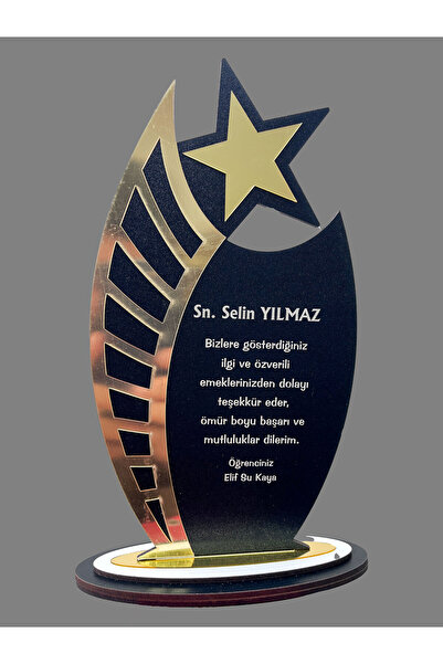 imzatasarım Kişiye Özel Komet Model Ahşap Plaket | Öğretmenler Günü Hediyesi ...