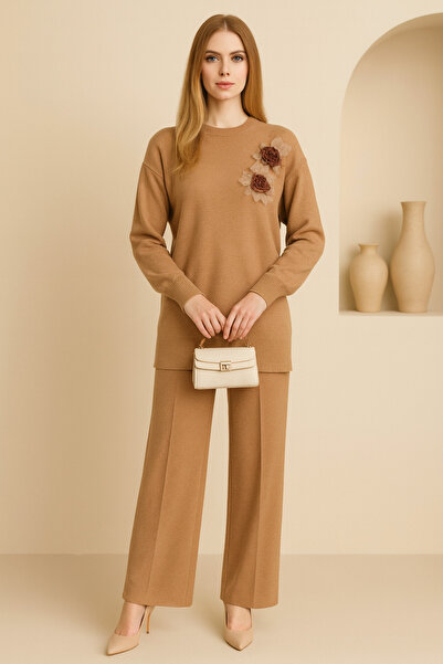 semela Tulle Floral Knitwear Set