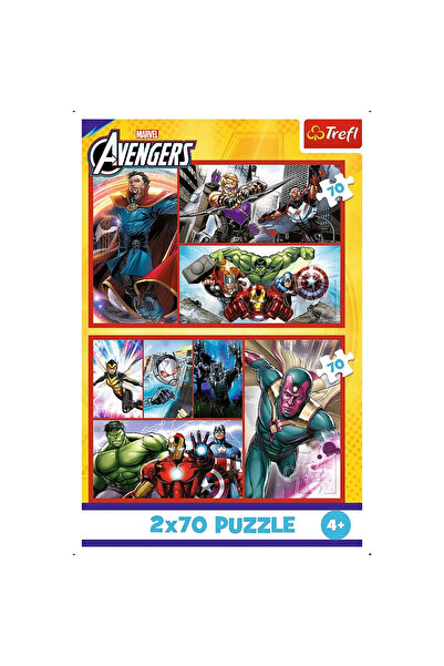 Trefl Παιδικό παζλ Trefl 2 x 70 τεμαχίων - Γίνε ήρωας με τη Marvel
