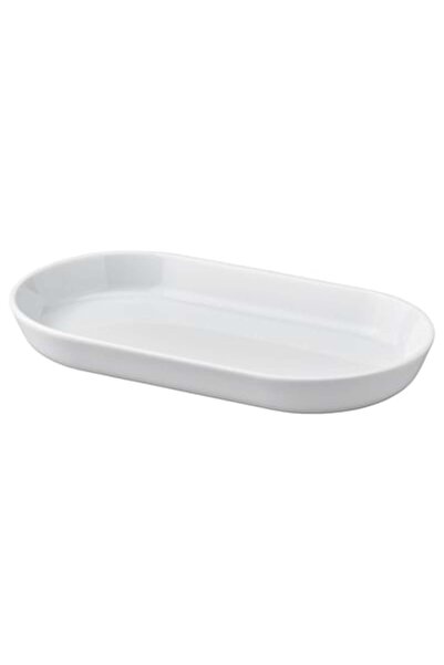 IKEA OMBONAD Serving plate, dark grey, 29 cm