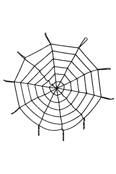 magicool Halloween spider web decoration - black - 1.5 meters