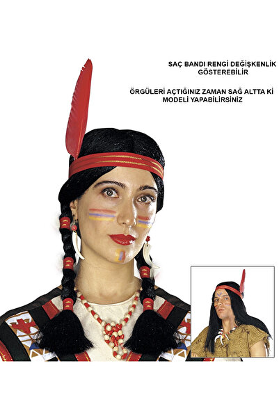 Marsilyan Πλεκτή ινδική περούκα με τρίχες, ινδική περούκα ILKEL-RSITDK4