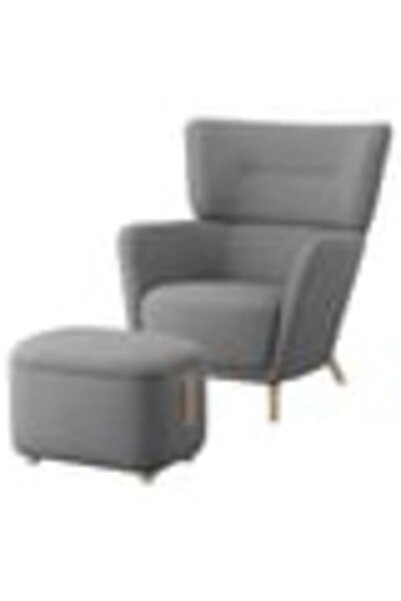 IKEA OSKARSHAMN Wing chair, Tonerud red