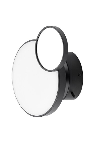 Generic مصباح جداري LED مزود بمرآة، قابل لتعديل شدة الإضاءة، لون أسود مطفي، 2...