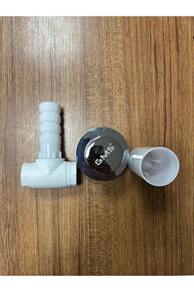 GMS صمام صرف مدمج 25 ملم – داخل الجدار – كروم – آلية مانعة للتسرب