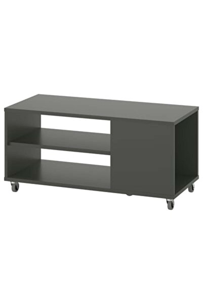 IKEA TINGBY Side table on castors, grey, 50 x 50 cm