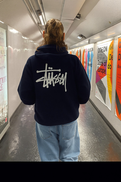 CLASSY.MODA Hanorac unisex cu 3 fire O supradimensionat K cu glugă textul din...