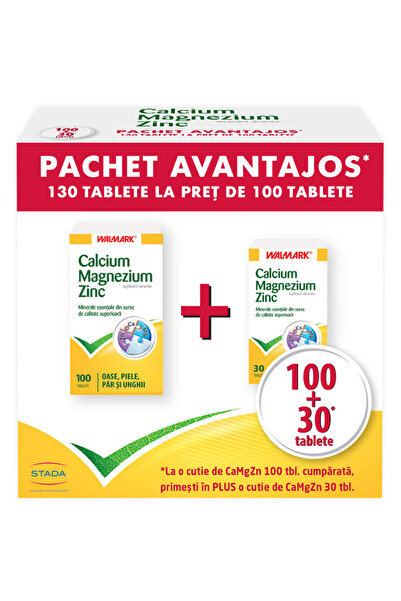 Other Pachet Calciu Magneziu Zinc, 100+30 comprimate, Walmark