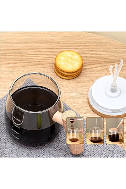 RSI Home Self Stirring Cup 400 ml Glass Self Stirring Mug