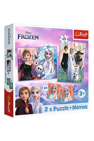 Trefl Trefl 2 в 1 Memo Disney Frozen Пъзел, Принцеси и тяхното кралство