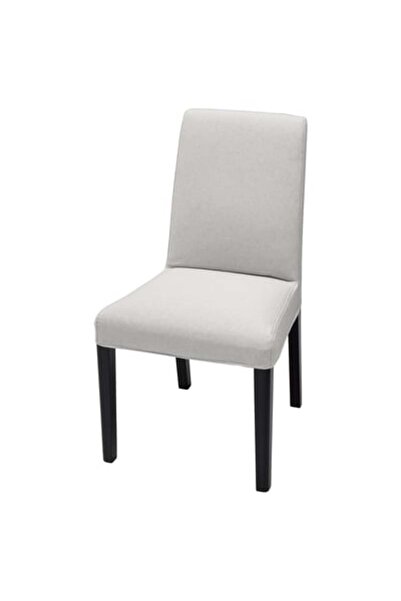 IKEA BERGMUND Chair cover, medium long, Inseros white