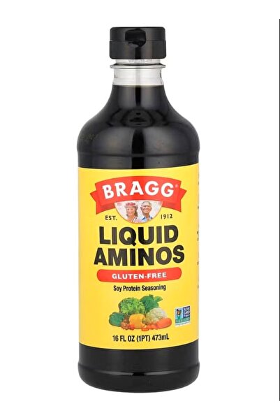 BRAGG vinegar براغ، أحماض أمينية سائلة، بروتين الصويا، 16 أونصة سائلة (473 مل)