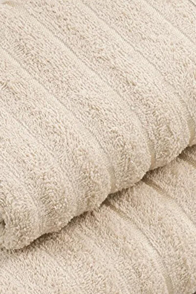 HRN Textile Set of 2 Cotton Wave Bath Towels