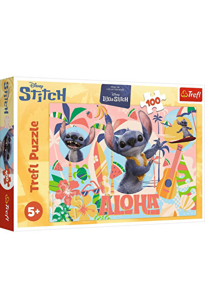 Trefl PUZZLE 100 DISNEY STITCH AND FRIENDS IN ACTION