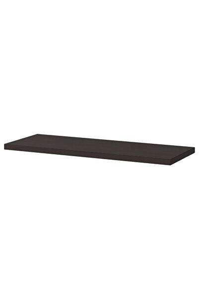IKEA BERGSHULT Shelf, brown-black, 80 x 30 cm